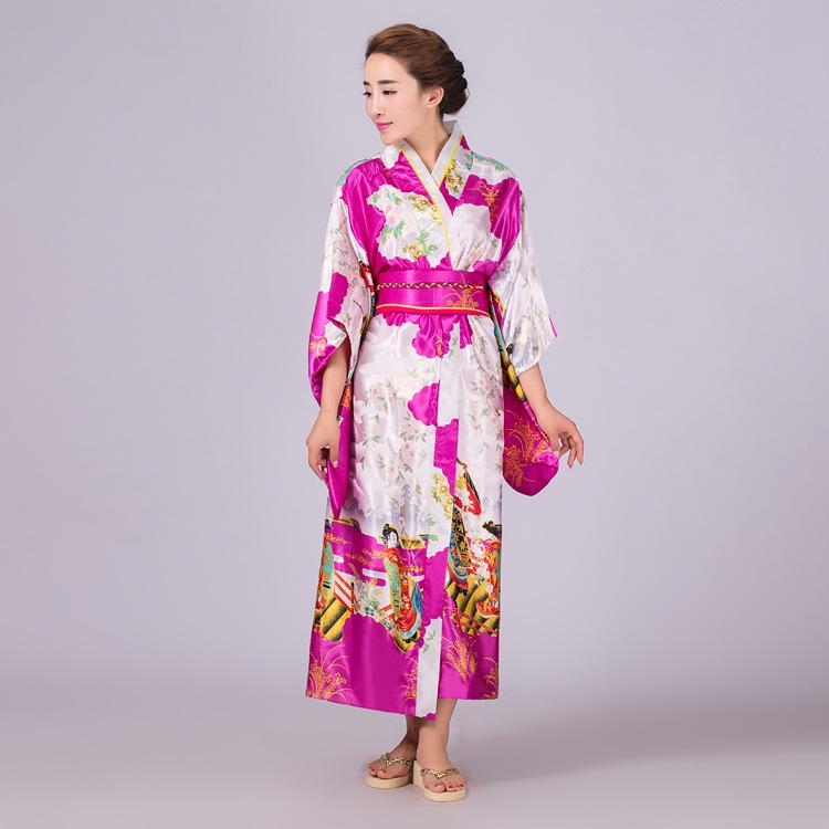 

Японская юката Японское кимоно Женская традиционная формальная одежда Косплей Фотография Аниме Сценические костюмы для выступлений free