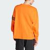Adidas Originals Neuclassics Three Stripe Decorative Crew Neck Pullover Long Sleeve T-Shirt Men Tops Orange IM2098