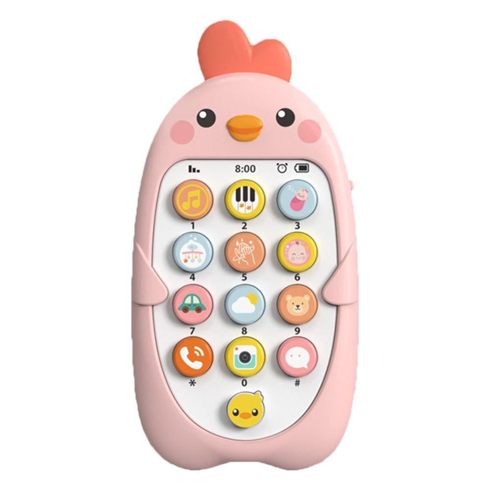 

Voice Toy Electronic Baby Cell Phone Toy Electronic Pretend Phones Musical Toys Kids Toys рожевий