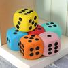 Jumbo 6pcs Soft Foam Dice Set - Vibrant, Fun & Durable Party Accessories for Birthdays, Christmas, Halloween & Gatherings - Assorted Colors