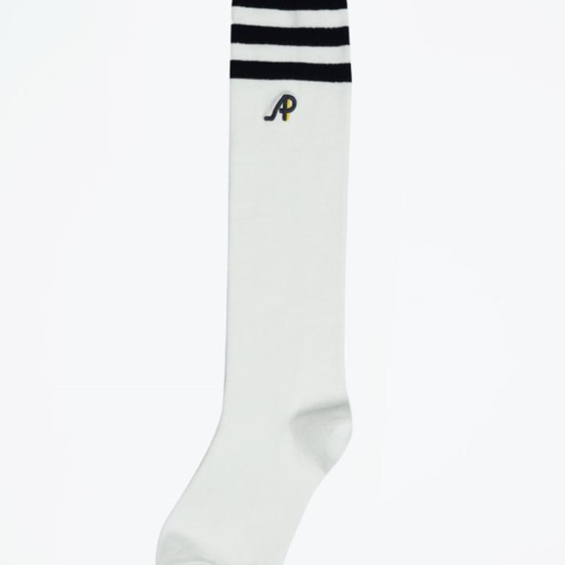 ATHPLATFORM AW21AS01 Preppy Knee Socks_White