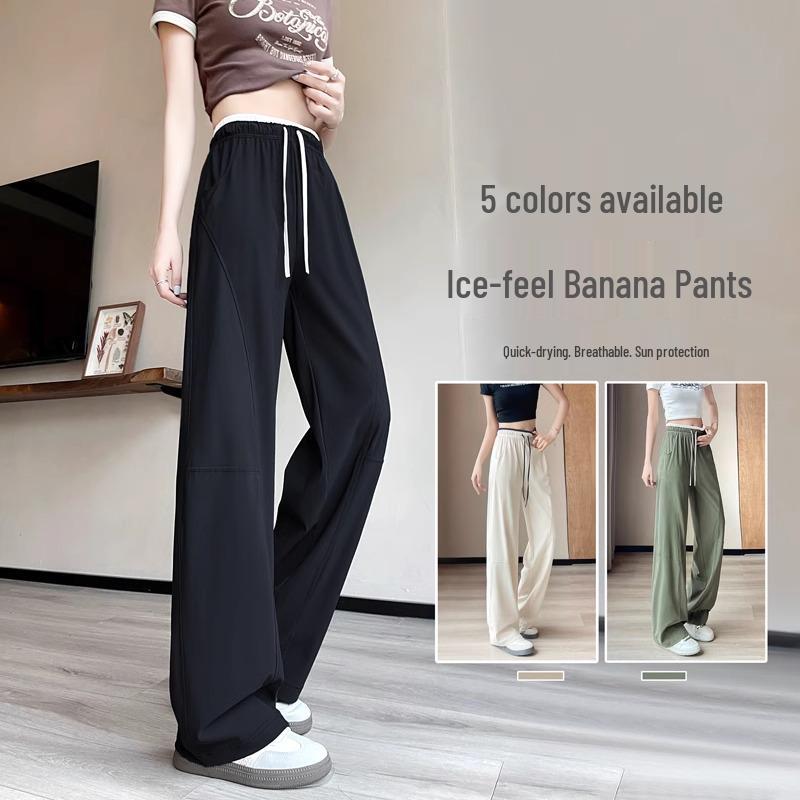

Ice Silk Women s Summer Quick-Dry Pants - Petite, Narrow Straight Leg, Cool, Thin Fit XXL