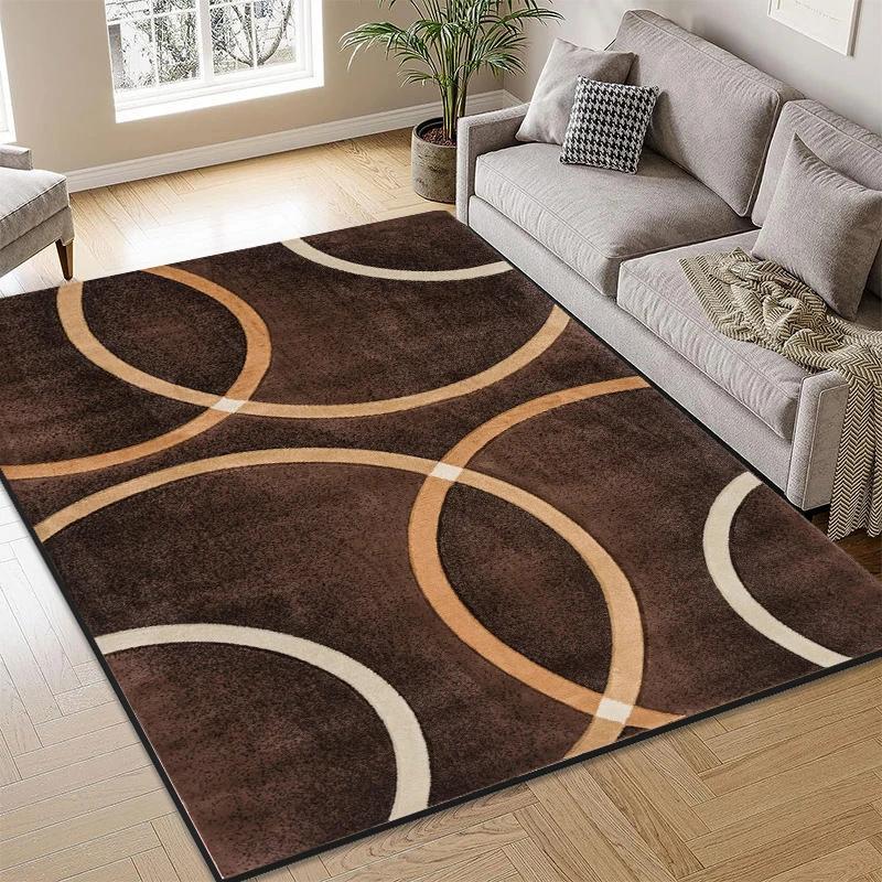 Nordic Abstract Area Rug for Living Room Bedroom Large Plush Non-Slip Floor Carpet Modern Home Decor
