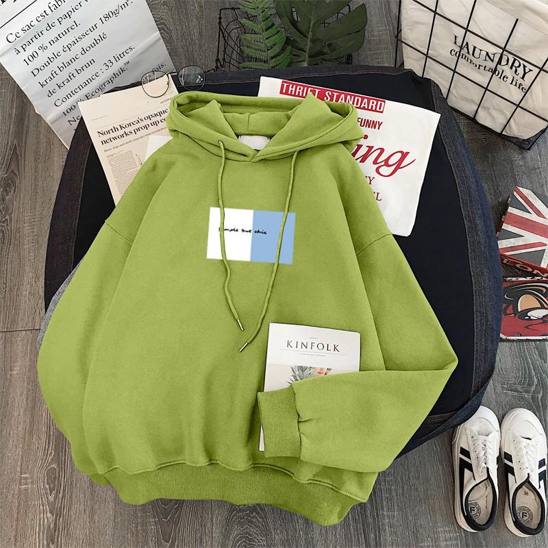 Womens Oversized Hooded Sweatshirt With Print Loose Fit Long Sleeve Casual Top Winter