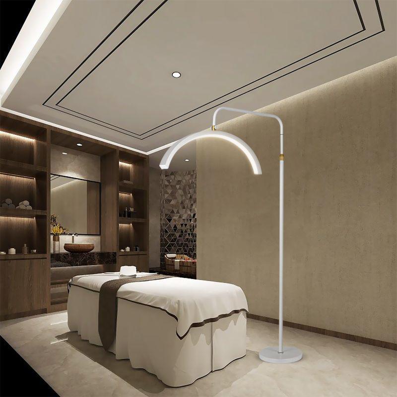 Beauty Light U-Shaped Floor Lamp: Super Bright, Eye-Protective Lighting for Eyelash Extensions, Manicures, Tattoos, Freckle and Acne Treatments.