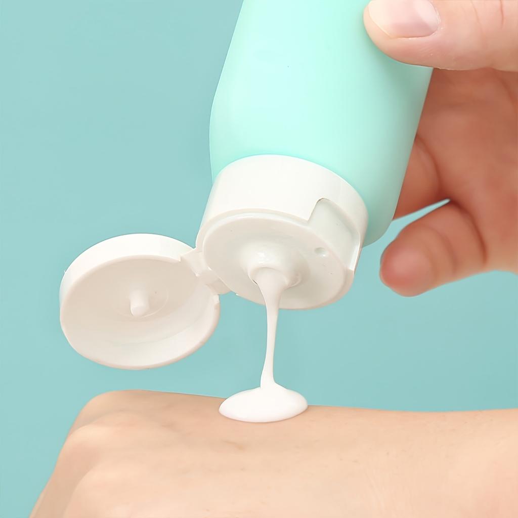 Reiseflaschen Set 3 Stück Nachfüllbar Ausdrückbar Reise Kosmetik Toilettenartikel Behälter Für Shampoo Flüssigkeiten Lotion Spenderflasche