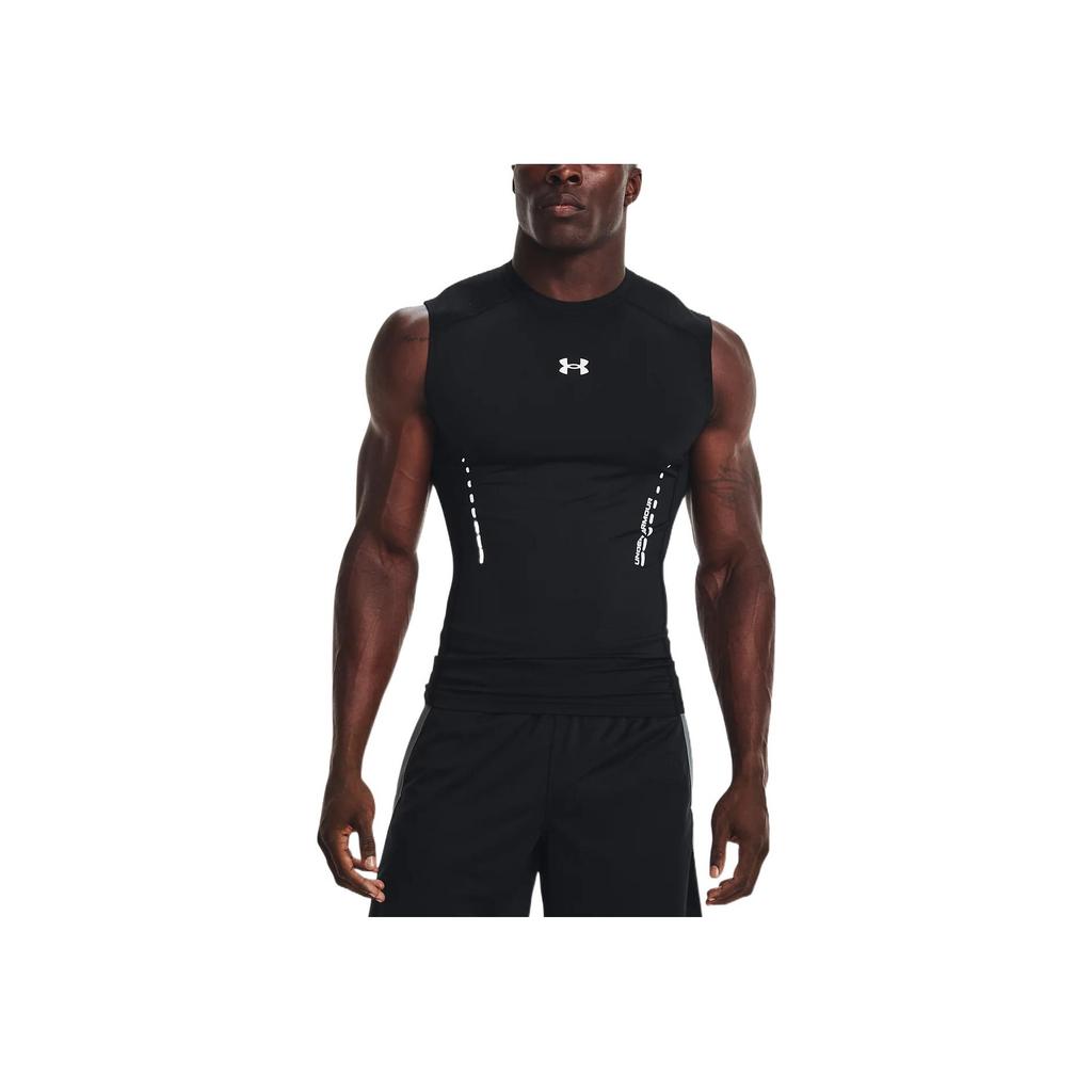 Under Armour Training Sports Compression Tank Top Men Tops Black 1370656-001