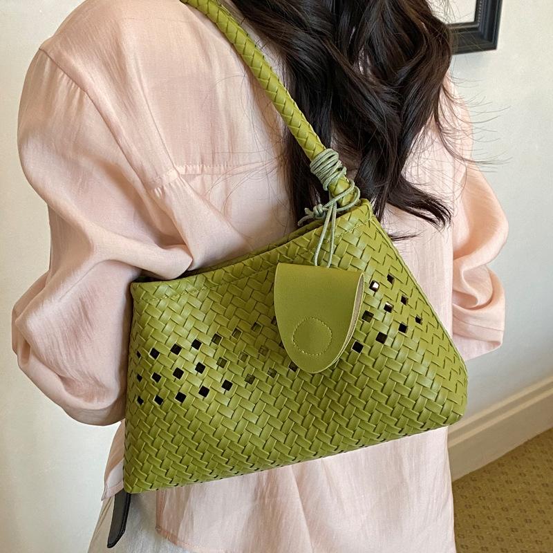 Weave Pattern Small Bag, Crossbody Bag, High-profile Appearance, Hollow Shoulder Strap, Single Shoulder Bag