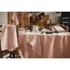 Nappe de table "Soline" 170 x 350 cm Lin lavé - Vieux Rose