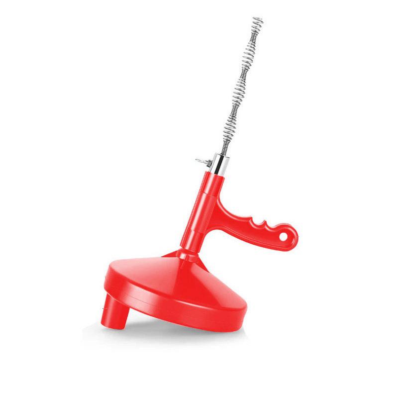 Hand-Crank Steel Wire Pipe Dredger for Toilets & Kitchens