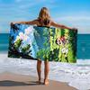 Crayon Shin Chan Microfiber Beach Towel Shinchan Shiro Dog Mountain Village Print Quick Dry Sand Free Kids Pool Bath Travel Gift