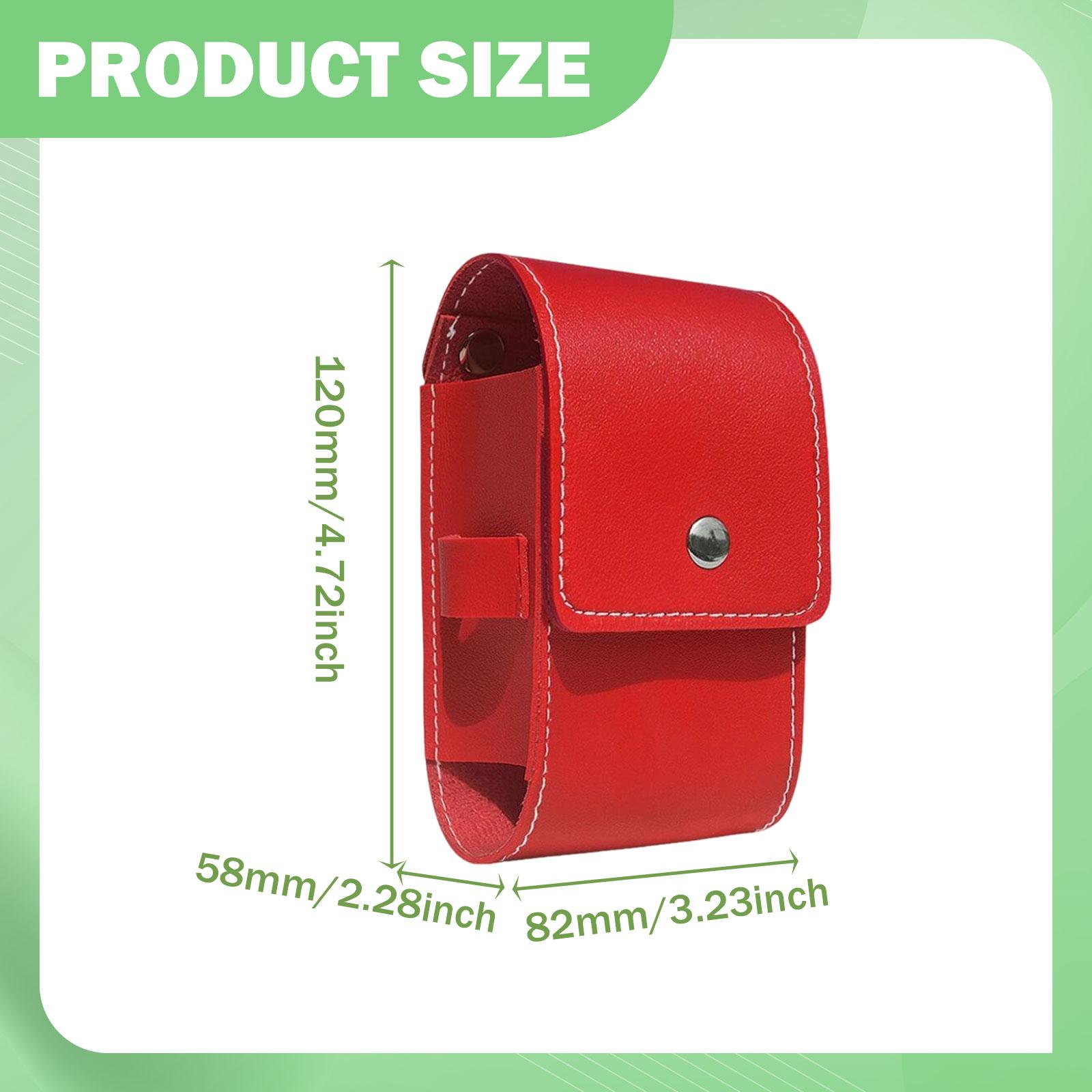 Magnetic Golf-Rangefinder Carrying Case Bag Premium PU Hard Shell Case Pouch Golf Rangefinder Storage Bag Golf Accessories красный