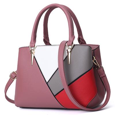 European American Splicing Women's Bag Fashion Luxury Handbag Large Capacity Women's Shoulder Bag Female Casual Crossbody Bag