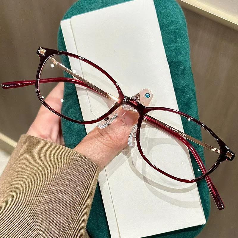 

Small Frame Reading Glasses HD Anti-blue Light Presbyopia Glasses Elderly Farsighted Glasses Eyewear Diopters 0+1.0+1.5+2.0~4.0 Anti blue light красный