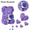 With LED Strip Artificial Teddy Rose Girlfriend Women Anniversary Bear  Wedding Party Supplies