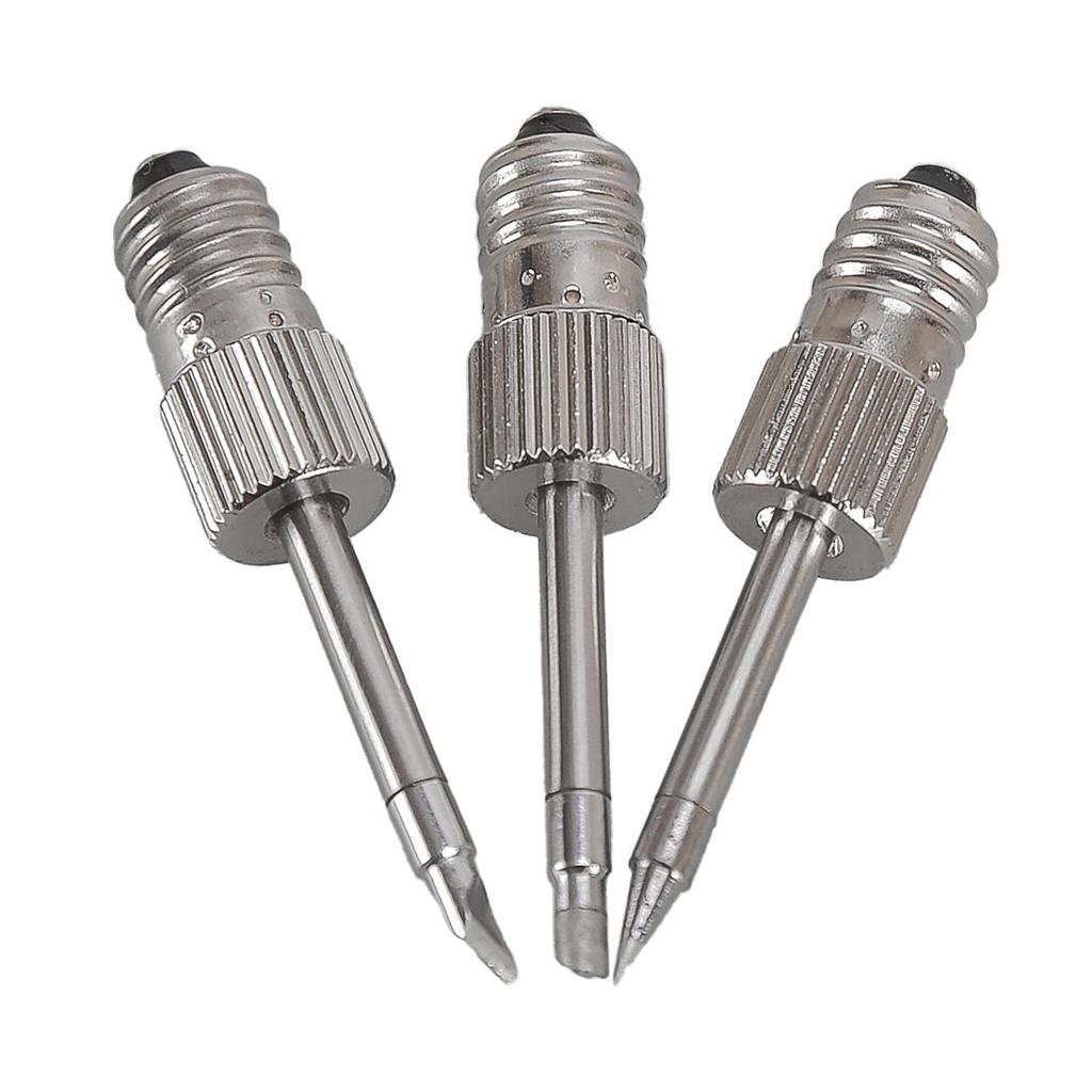 3Pcs Silver Portable E10 Interface Soldering Iron USB Welding Tips Set