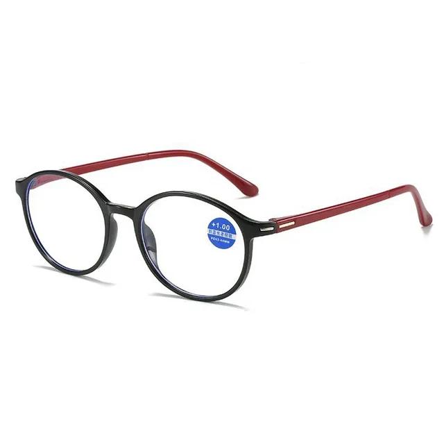Reading Glasses Men Women Vintage Anti Blue Light Presbyopic Eyeglasses Round Full Frame Eyewear +1.0+1.5+2.0+2.5 +4.0