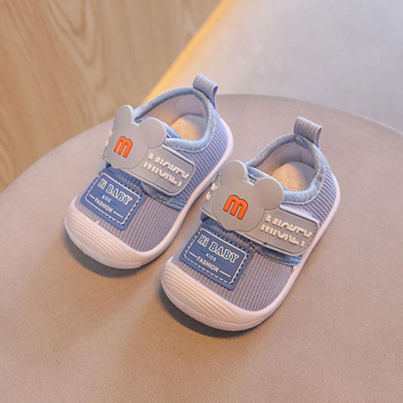 Cartoon Baby Call Shoes For Boys Girls Soft Sole Cotton Canvas Toddler Walkers For Summer Spring Fall