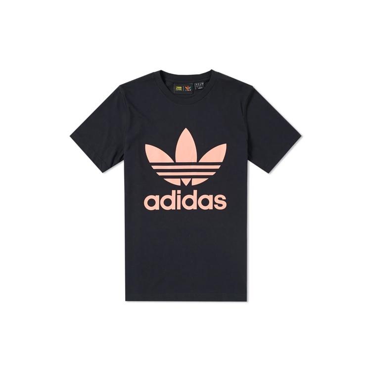 adidas originals Logo Casual Sports Round Neck Short Sleeve Black Men s CY7874 M