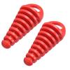 VORCOOL Silencer Cap Exhaust Pipe Muffler Exhaust Port Muffler Motorcycle Car Parts Automatic Exhaust Tail Tip Pipe Cover (Red) 2 Pieces