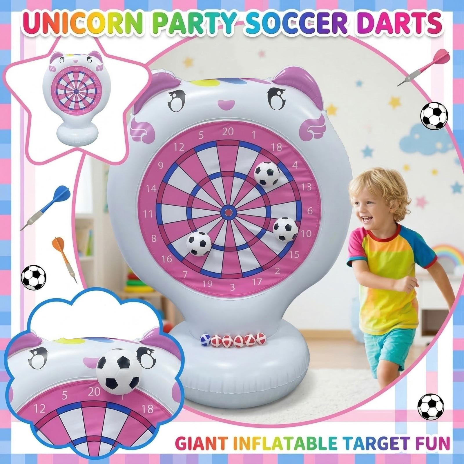 

Water Target Inflatable Throwing Game, Target Football Dart Board, Children s Throwing Fun Toy One Size рожевий