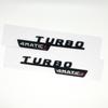 2 szt. Litery Samochodowe Naklejka Emblemat Błotnik Wykończenie Turbo 4matic Plus Dla Mercedes AMG A45 CLA45 C117 GLA45 GLE53 X247 Akcesoria