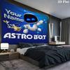 ASTRO BOT Custom Name Wall Tapestry Aesthetic Wall Hanging Printed Fabric Blanket Decorative Tapestries for Bedroom Living Room Home Decor