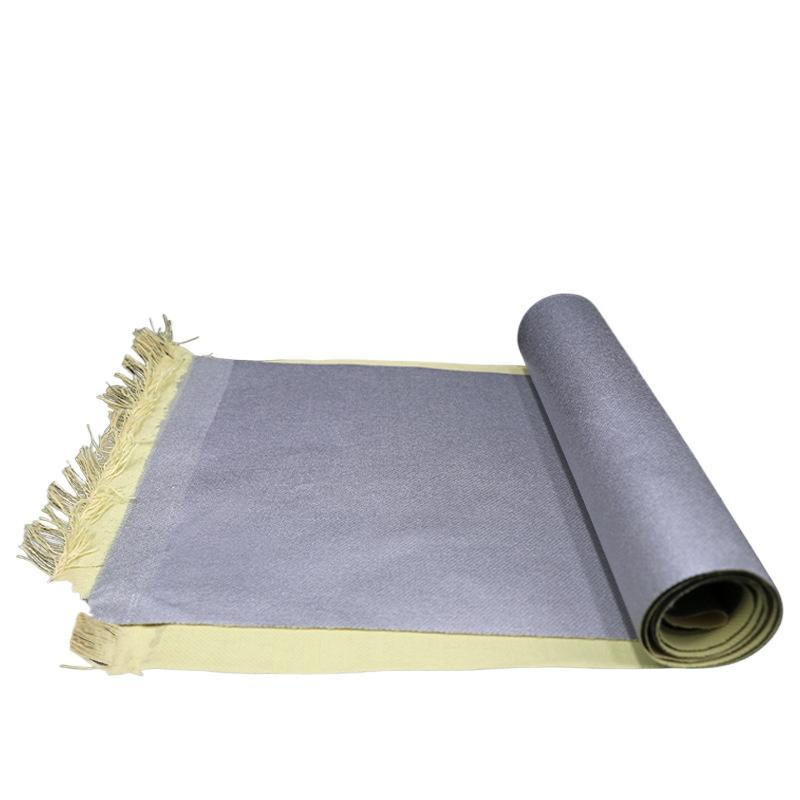 50cm/100cm*150cm 270g Aramid Silver-coated Fabric High-temperature Resistant Flame-retardant Fabric for DIY Sewing Clothing