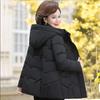 Down Cotton Women's Winter Padded Jacket, Western Style Winter Padded Jacket, Plus Velvet Thick Padded Jacket
