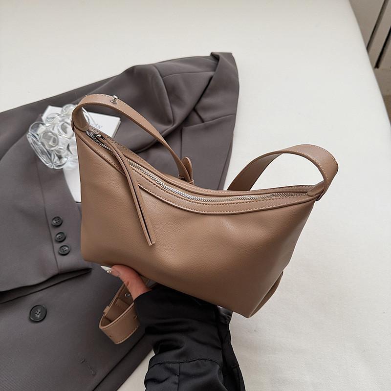 Color Simple Solid Pu Leather Women Casual Shoulder Crossbody Bag For Use Daily