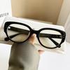 2Pcs Transparent Large Myopia Glasses Ultralight Square Frame Anti-Blue Minus Eyeglasses Retro Prescription Eyewear