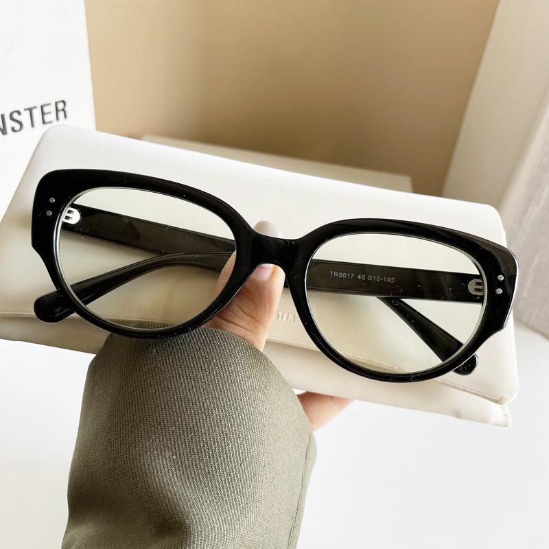 2Pcs Transparent Large Myopia Glasses Ultralight Square Frame Anti-Blue Minus Eyeglasses Retro Prescription Eyewear