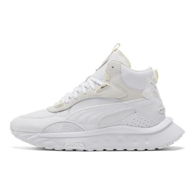 Wild Rider Fabric Leather Synthetic Leather Top Layer Cowhide Rubber PU Comfortable Versatile Mid-Top Casual Shoes Unisex Casual Shoes 382003-02