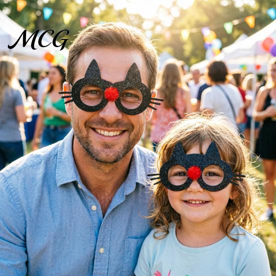 Adult Halloween Glasses Party for Kids Adults, Glitter Frame Cosplay Decoration, Funny Pumpkin Skull Ghost Bat Eyewear Accessory Favors Photo Props