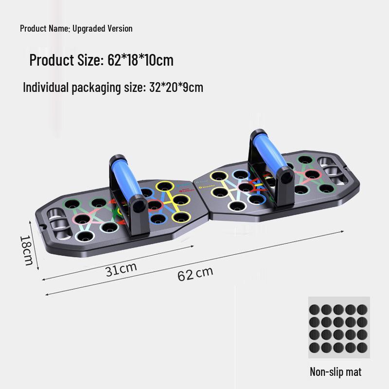 Multifunctional Chest & Muscle Training Board with Push-Up & Dips Stand