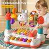 Interactive Rotating Music Piano Keyboard Creative Multifunctional Story Machine  Children