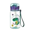 Water bottle new children's small dinosaur straw water cup for boys and girls high value cartoon cute plastic cup portable