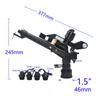 Garden Irrigation 1.5 Inch Female Thread Long Spray Distance Sprinkler With 4pcs Nozzles Head Big Covering Range Watering Gun