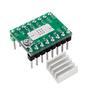High-Quality A4988 Stepper Motor Driver for 3D Printers with Heatsink - Green Version
