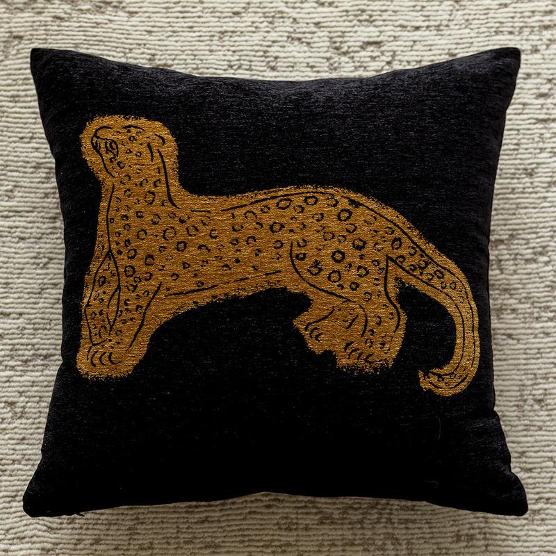 Classic Bamboo Luxury Chenille Jacquard Throw Pillowcase Decorative Cushion Cover 45x45cm Medieval Style Home Deco