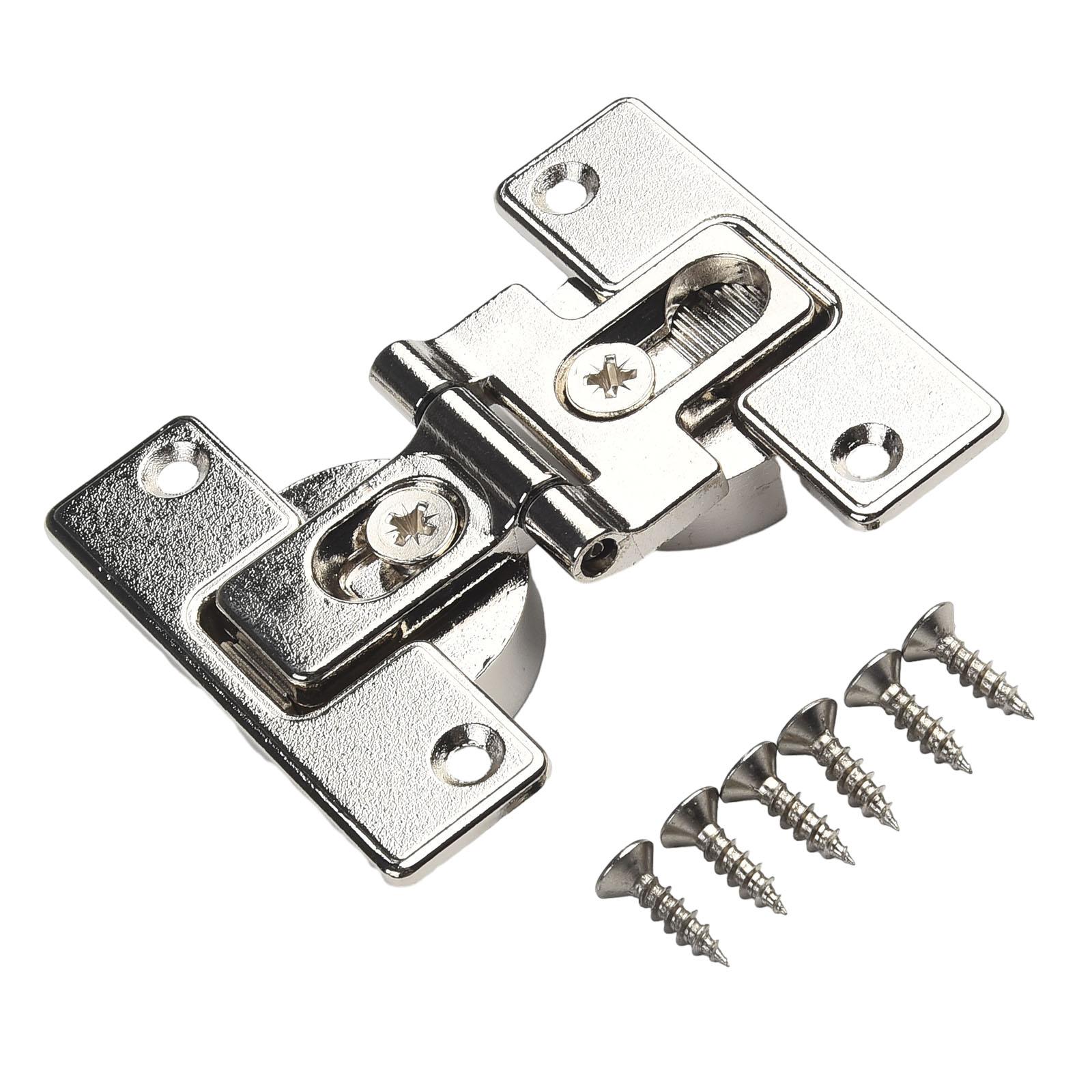 

Furniture Hinges Silver Zinc Alloy 180 Parallel 66*52*21mm Folding Door Hinge Hinges Home Improvement Brand New China Mainland