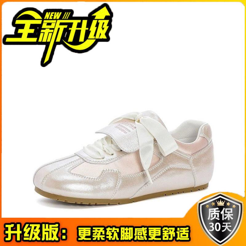 Retro Girls Versatile New Women's Shoes Spring and Summer Lace-up Popular Board Shoes White Shoes Sports Casual Shoes