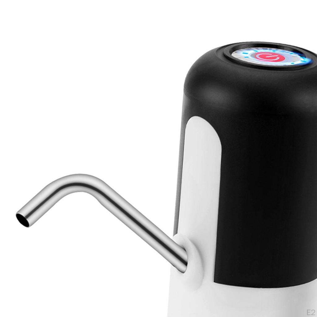 Automatic Water Dispenser Pump Blue Light with Silicone Hose Universal Gallon Bottles USB Charging