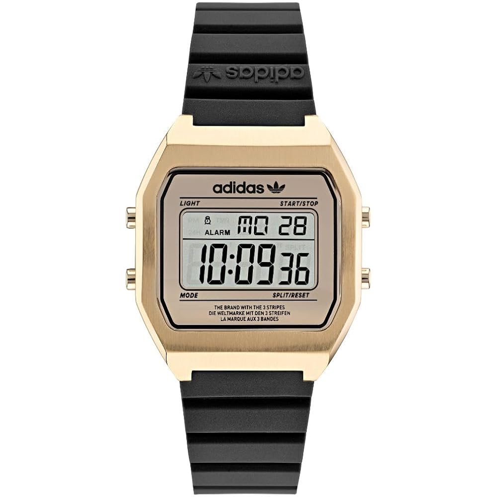 adidas Originals Digital Two AOST22075 Black Watch with LED Display and Water Resistance