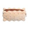 Funny Sandwich Style Plush Biscuit Shape Pen Storage Student Supplies Pencil Case Stationery Bag