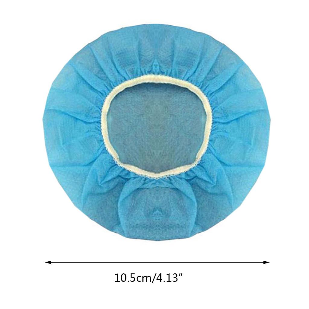 100 Pieces/set Headphone Dustproof Cover Non Woven Stretchable Ear Pad Netbar Internet for Most On-Ear Headphones