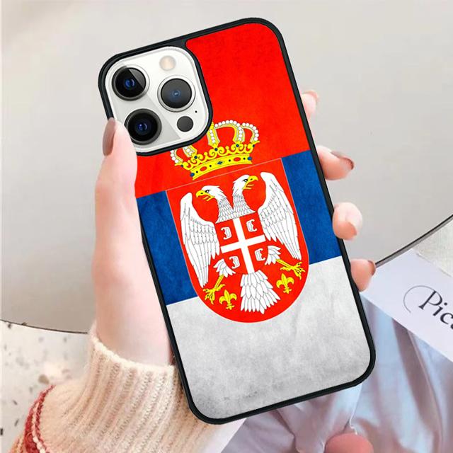 Flag of Serbia Serbian Phone Case for iPhone 17 Air 16 15 14 12 13 PLUS 11 PRO MAX Back Fundas Coque Cover Shell