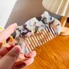 Cat Ear Shaped Acetate Comb Wide Toothed Colorful Makeup Comb Hair Accessories Hair Styling Tool Hairdressing Comb Student