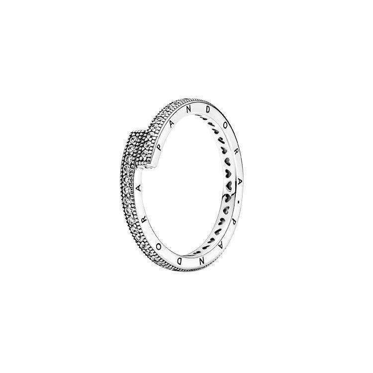Pandora 925 Silver Shining Twisted Ring Women rings 199491C01 50