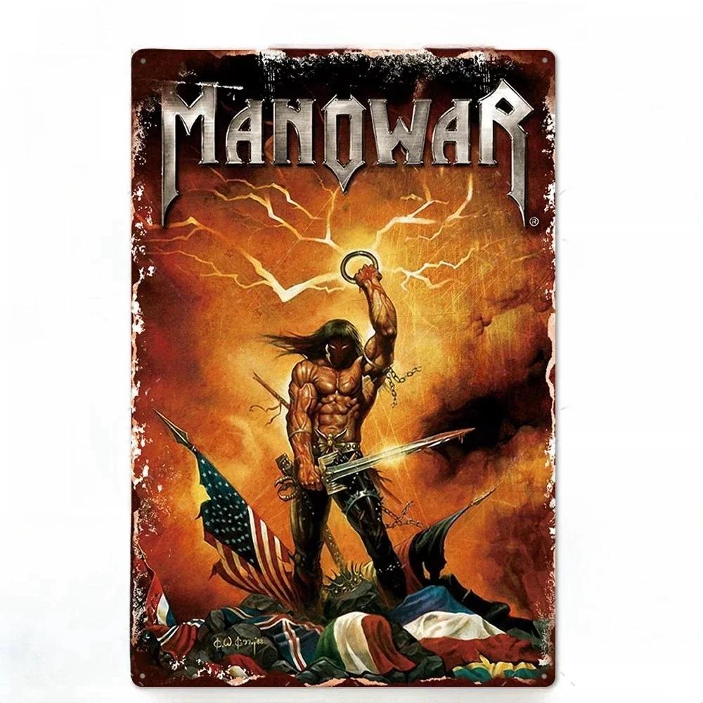 Vintage Rockband Metallschild Poster Aluminiumplakette Wandplatte Für Man Cave Werkstatt Bar Pub Garage Club Retro Heimwanddeko